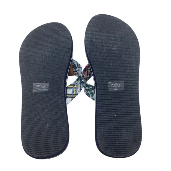 Tommy Hilfiger CHERRIE Plaid Flip Flops Sandals Women Size 7 - Picture 3 of 4